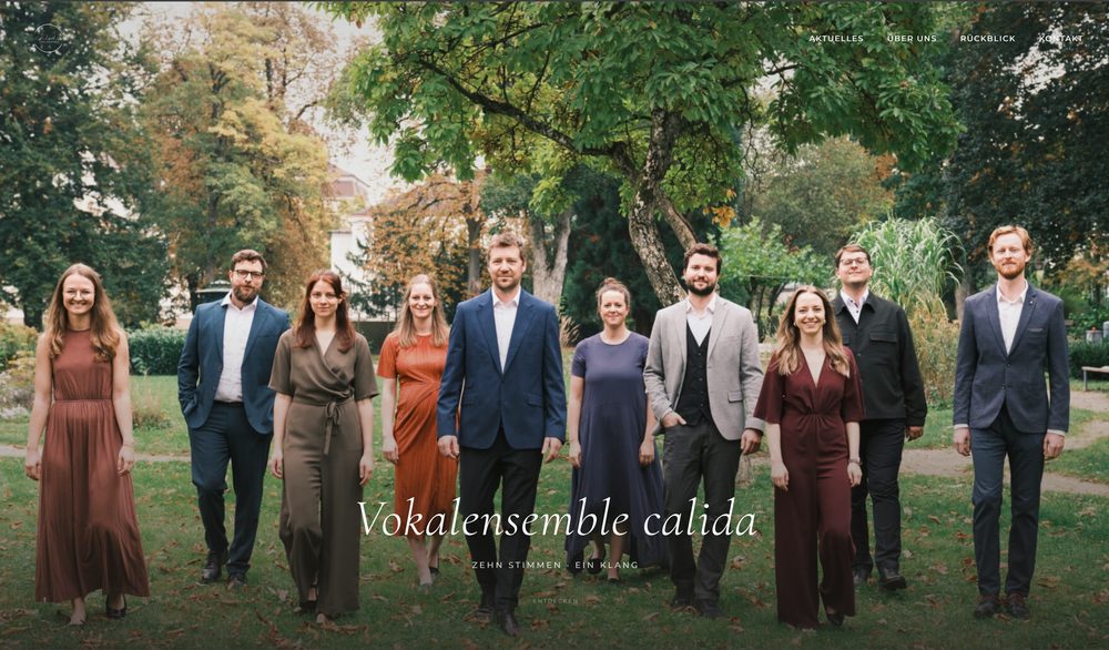 Screenshot ensemble-calida.at