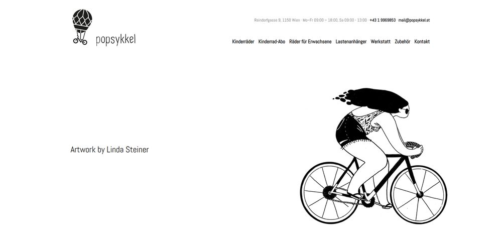 Screenshot popsykkel.at